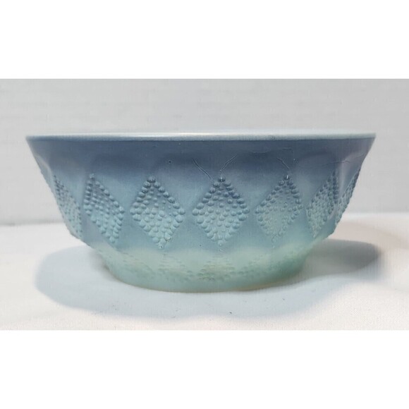 Vintage Fire King Kimberly Diamond Blue Ombre Ramekin Anchor Hocking - Picture 1 of 3
